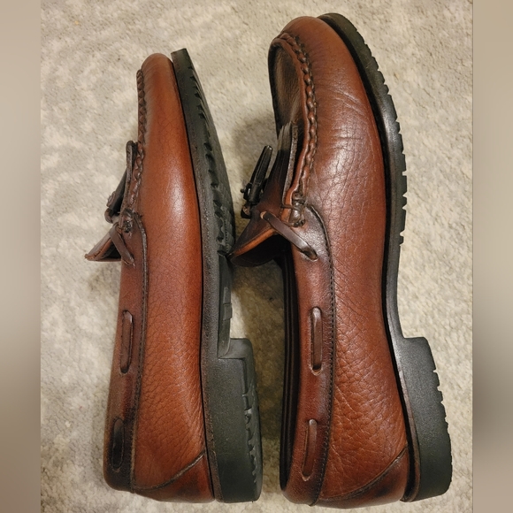 Allen Edmonds leather Kiltie slip on loafers dress shoes size 8.5 3E wide EEE - Picture 3 of 7